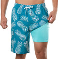 BRISIRA Mens Swim Trunks 9 in Inseam - Anti-Chafe Compression Liner