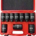 1/2 in Drive Impact Socket Set 6-Point SAE - Heavy Duty 10 pc