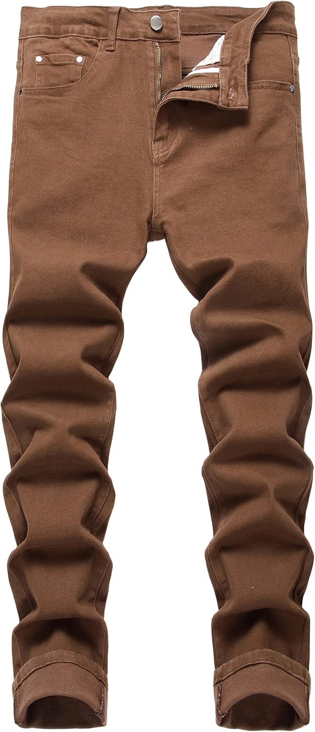JUNBAOSS Men's Slim Fit Stretch Jeans for Stylish Comfort