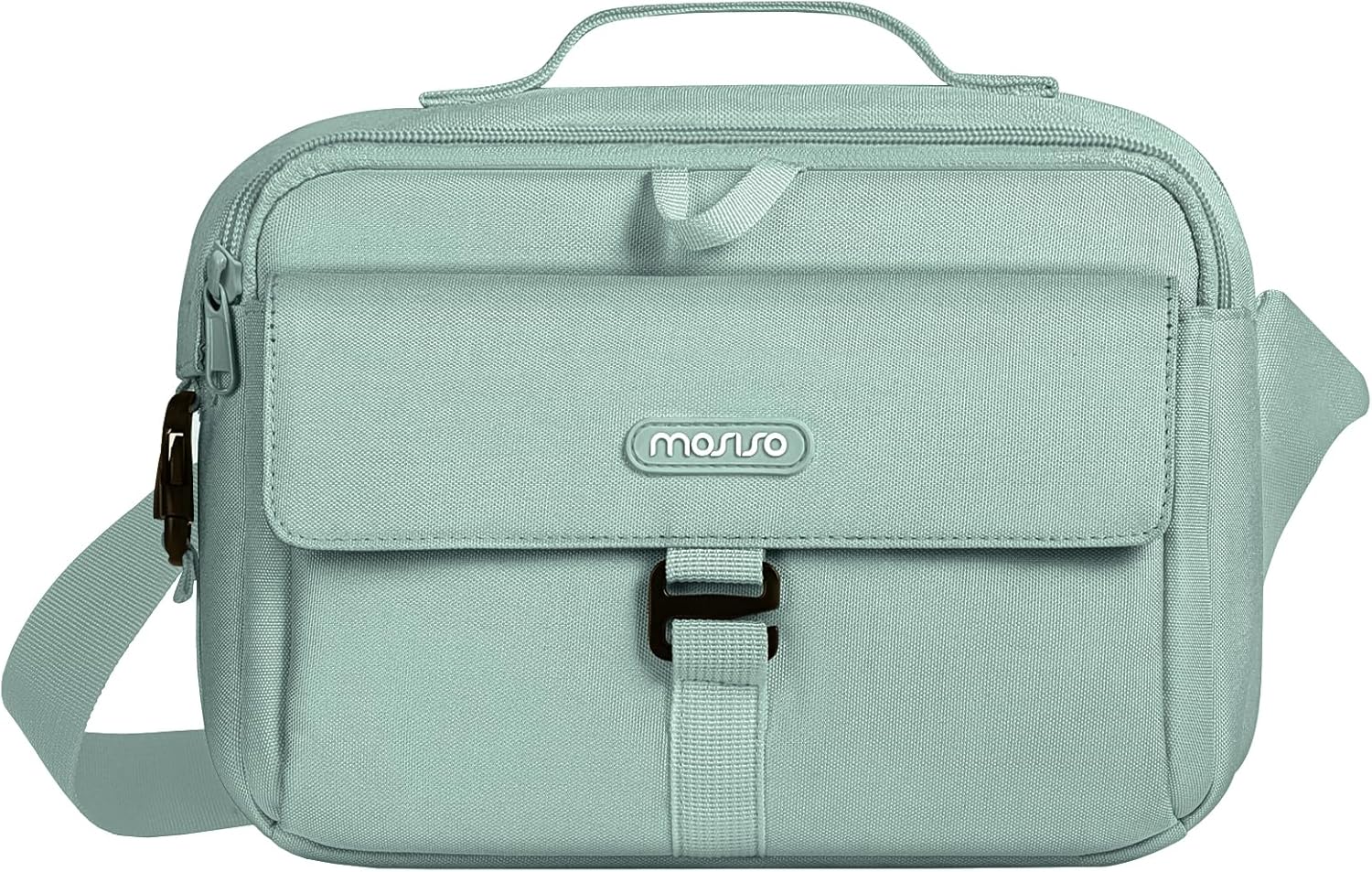 MOSISO Crossbody Camera Bag: Compact & Padded, Rain Cover, Antique Green
