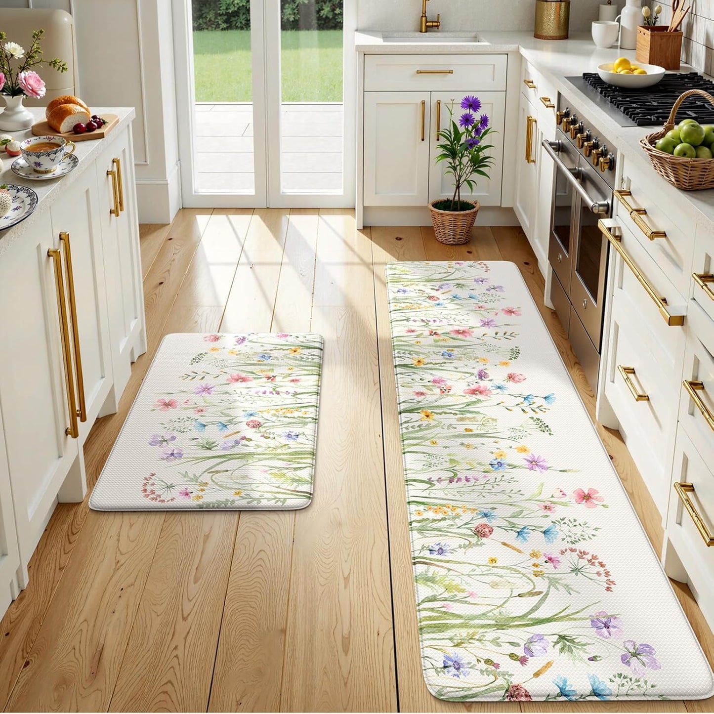 KIMODE Anti Fatigue Kitchen Mats for Floor - Cushioned Comfort