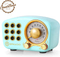 Retro Bluetooth Speaker Vintage Radio - Strong Bass, Compact Sound