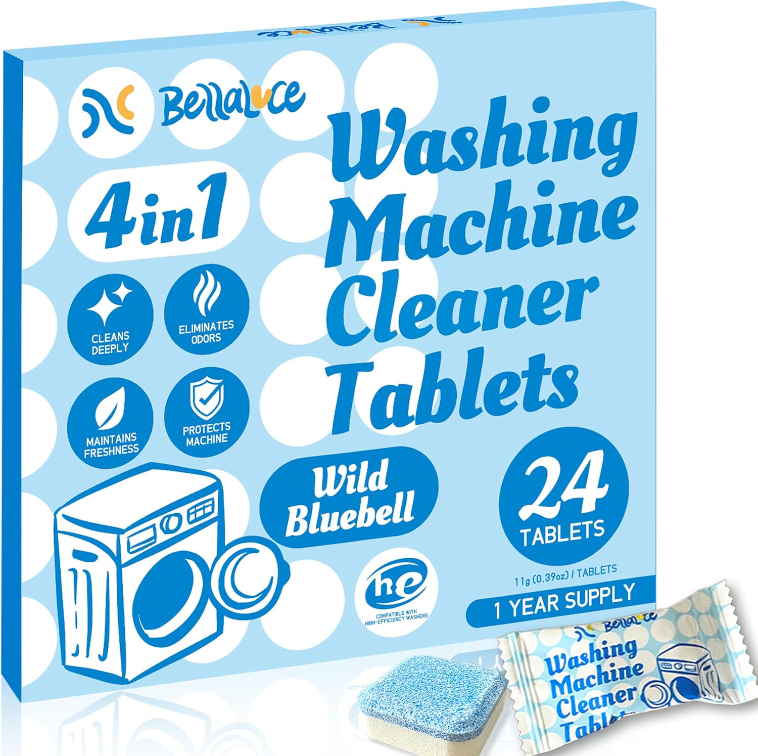 Deep Clean Bluebell Tabs - 1yr Supply Bellaluce