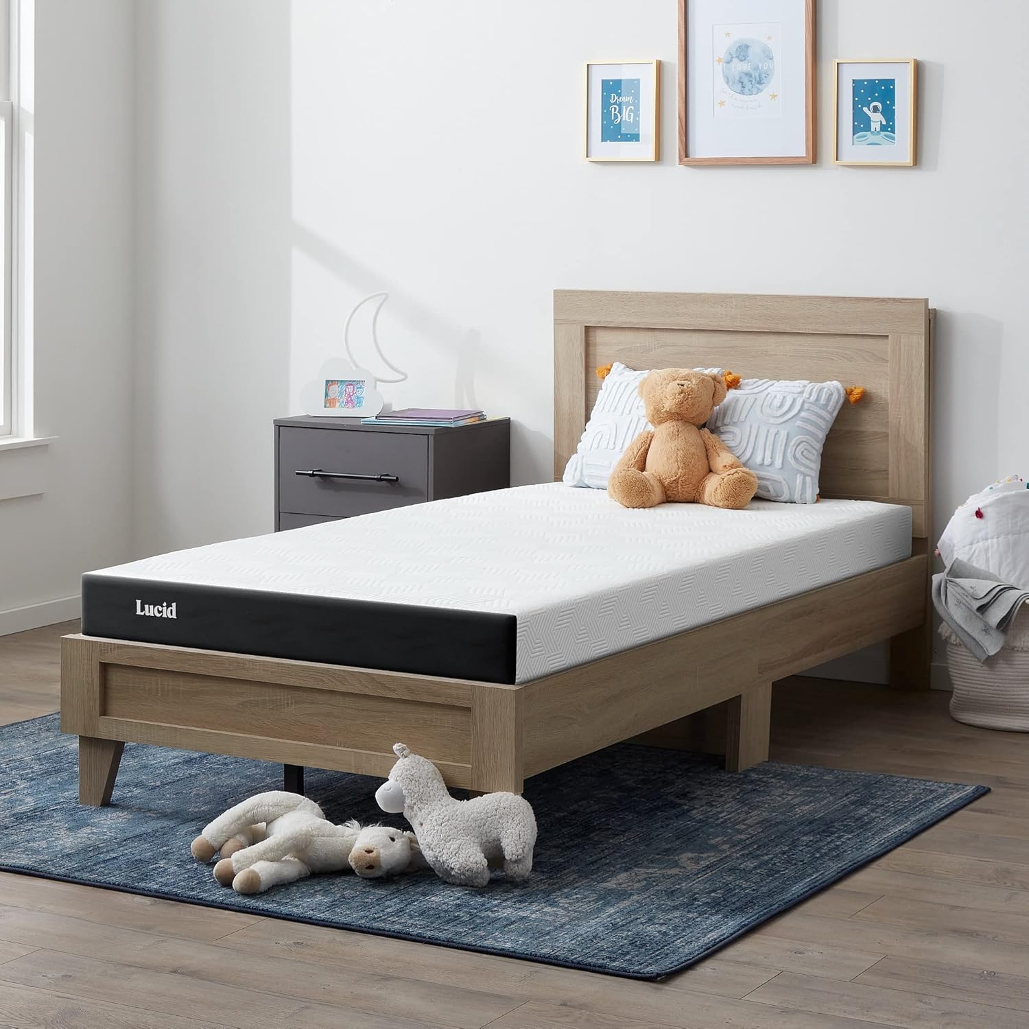 Lucid 5 Inch Memory Foam Mattress - Firm Feel and Cool Comfort
