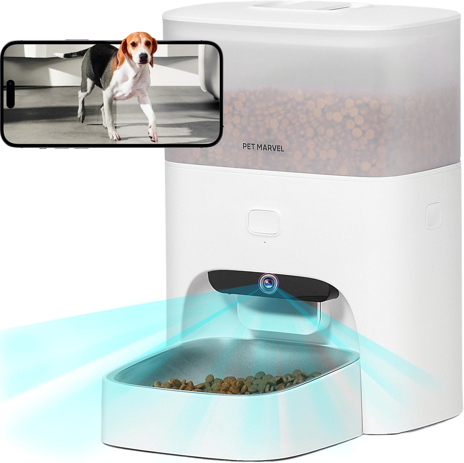 See & Feed: PETMARVEL 1080P HD Cat Feeder