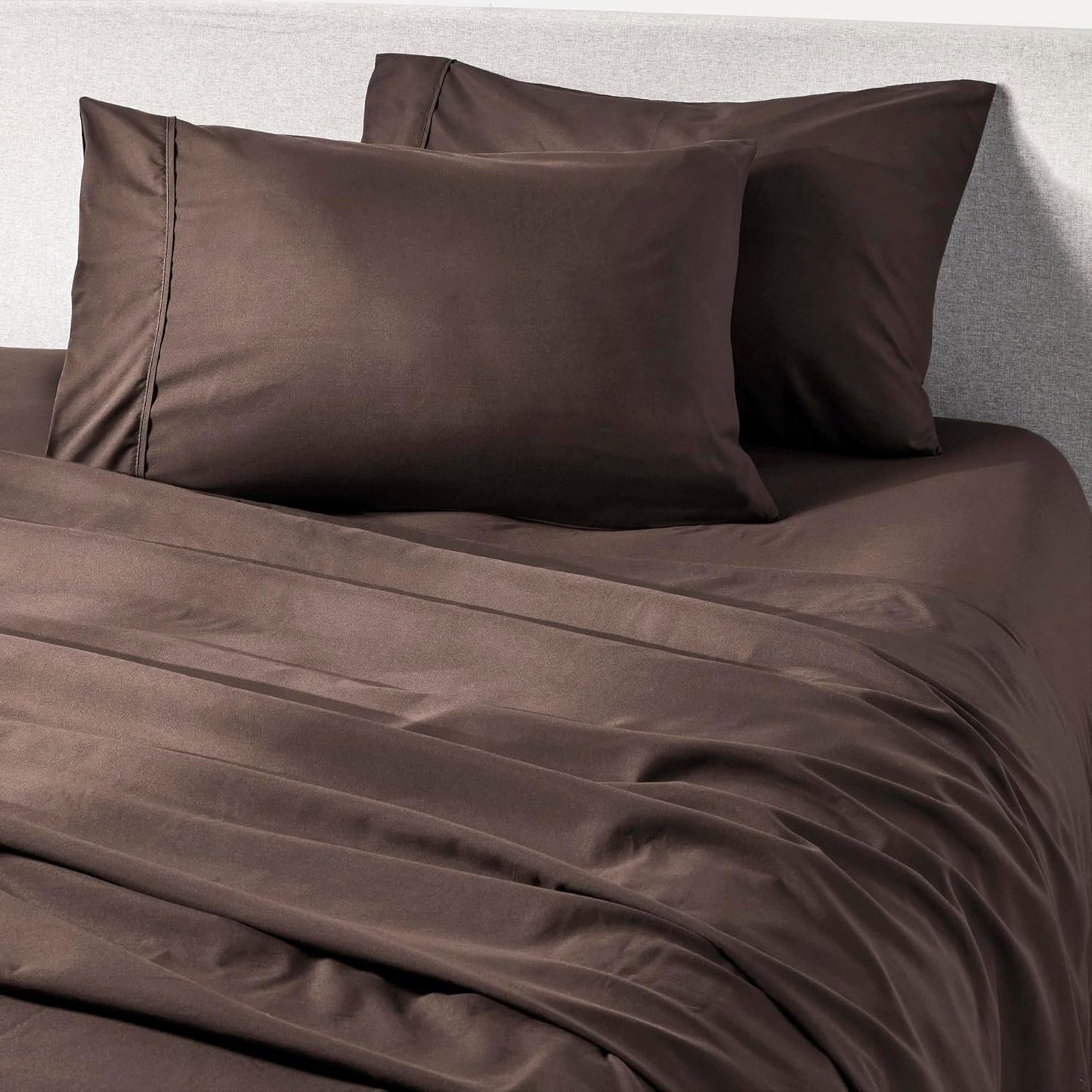 PeachSkinSheets Chocolate Sheet Set for Hot Sleepers XL Full Size