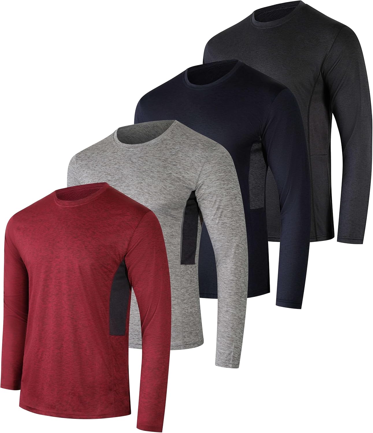 Mens Long Sleeve Dry Fit T Shirts for Hiking and Work
