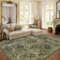 Washable Area Rugs for Living Room 6x9 - Machine Washable, Stain
