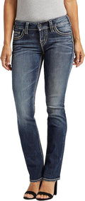 Suki Mid Rise Straight Leg Jeans - Flattering Curvy Fit