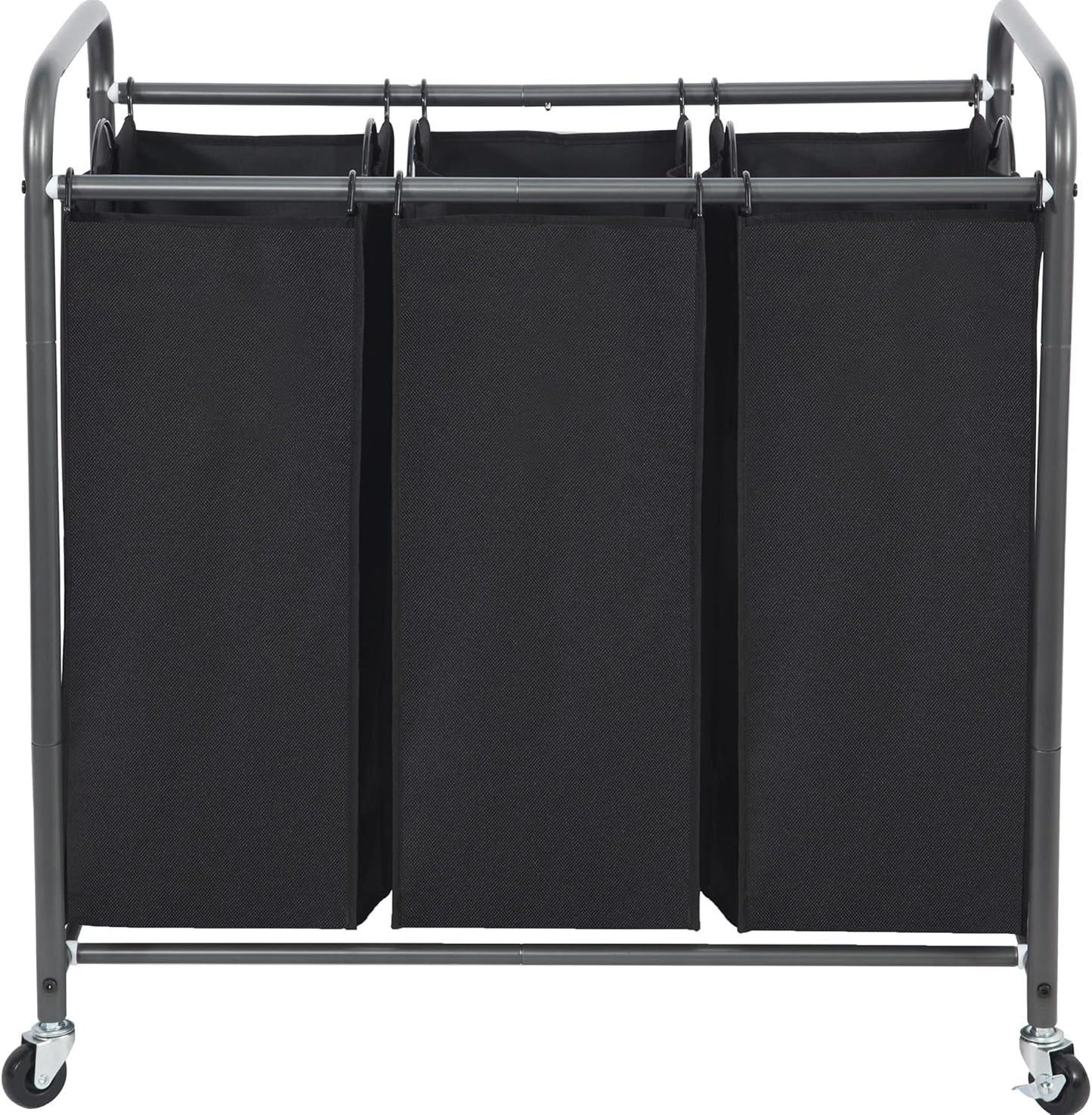 STO STO Laundry Sorter 3 Section Cart with Lockable Wheels