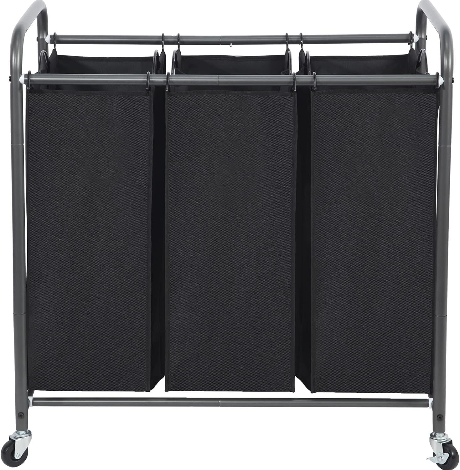 STO STO Laundry Sorter 3 Section Cart with Lockable Wheels
