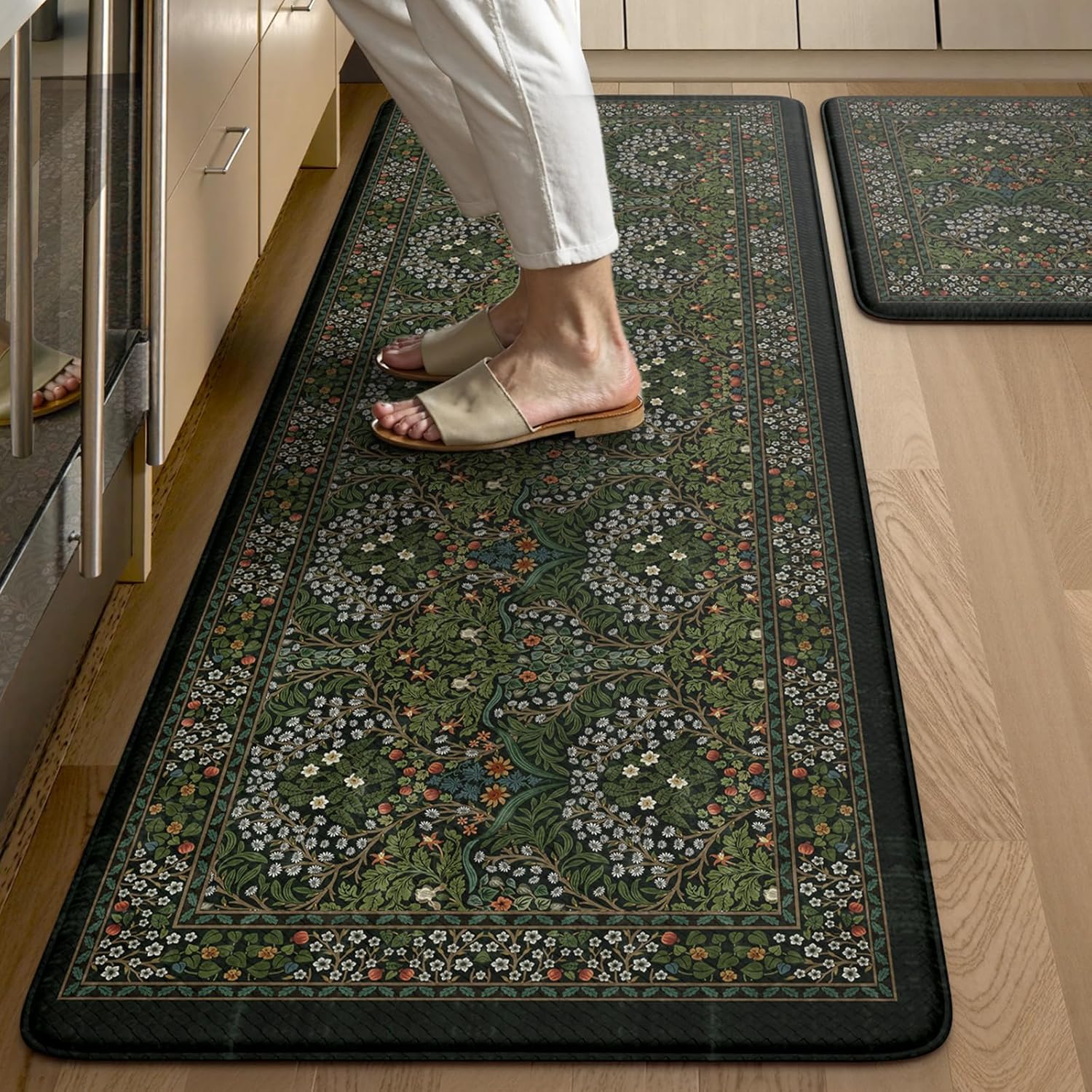 Collive Anti Fatigue Kitchen Rugs Set of 2 for Comfort & Safety