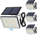 Motion Sensor Flood Lights 4 Pack - Bright Solar Security Lights