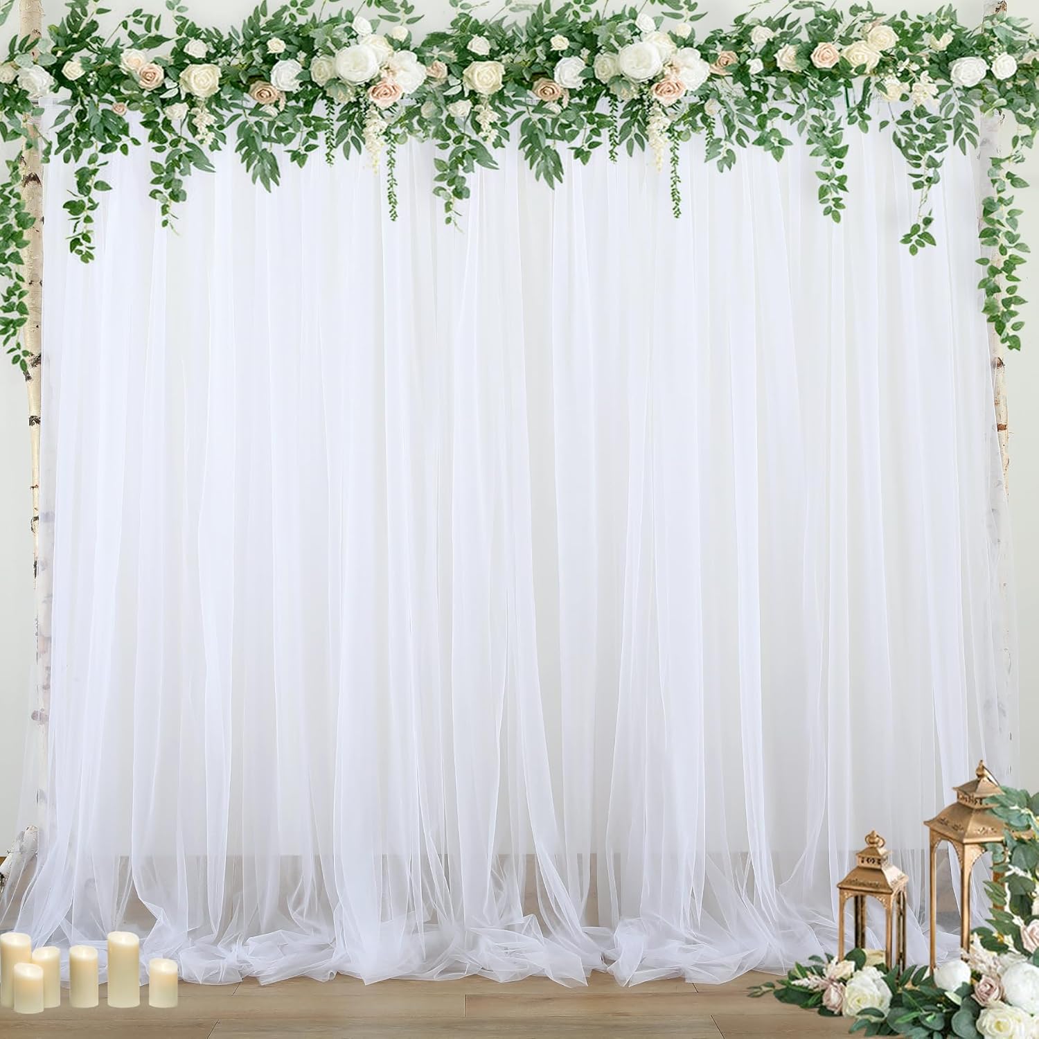 Transform Any Event with Sheer Elegance - Suppromo Tulle Backdrop