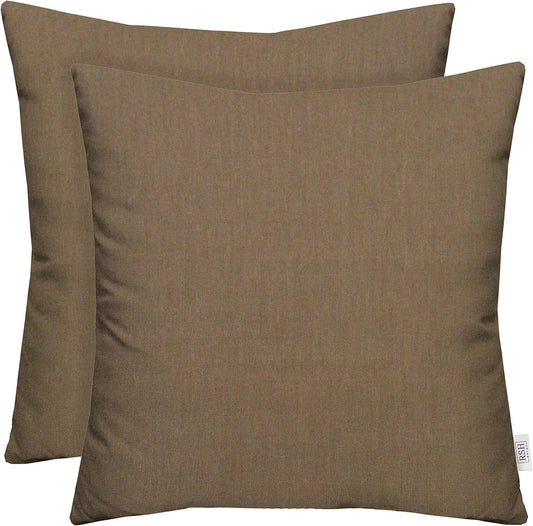 Sunbrella Square Throw Pillows Set of 2 | 24 in x 24 in