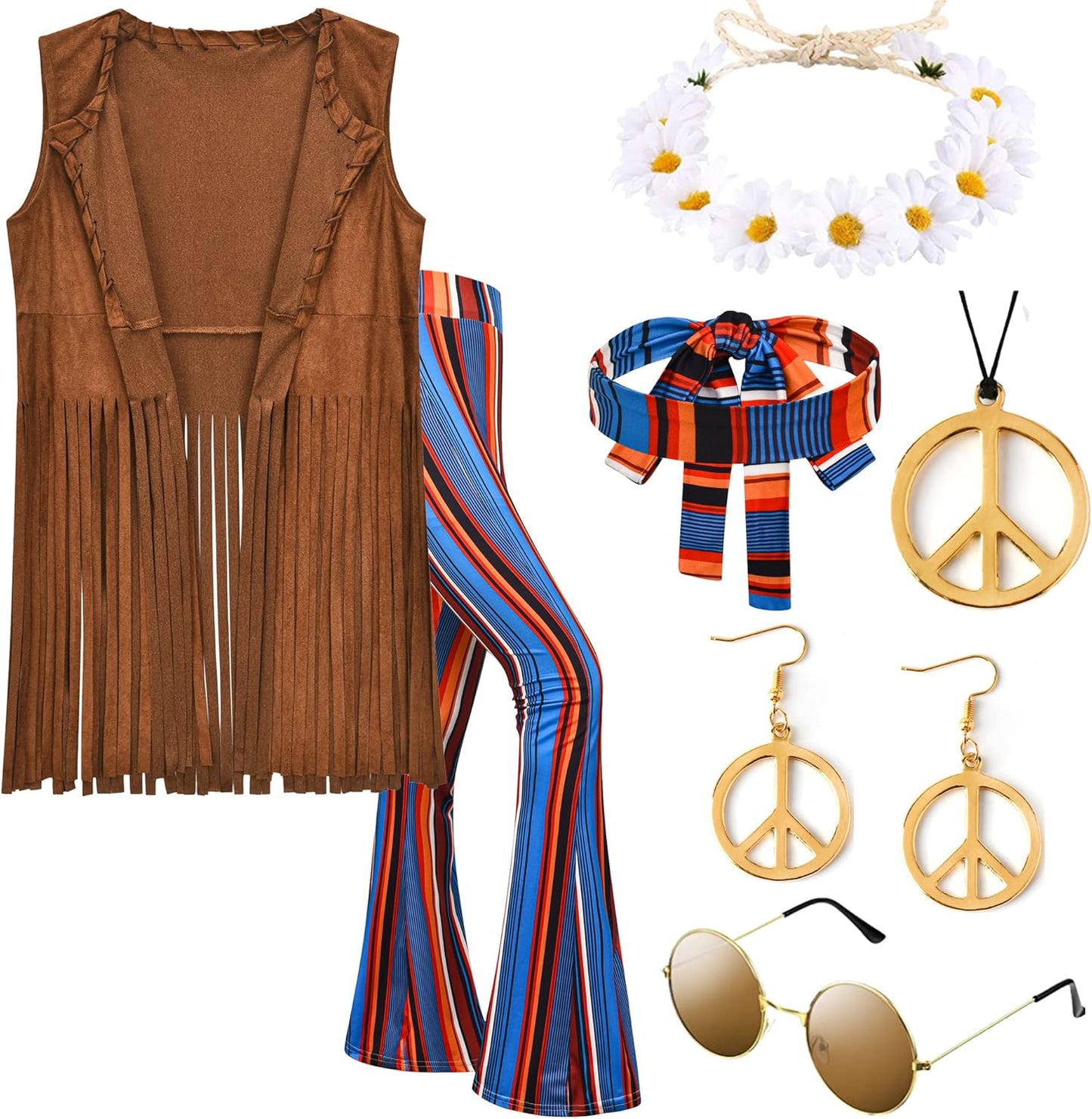 60s 70s Decades Hippie Clothes Outfits for Halloween Fun