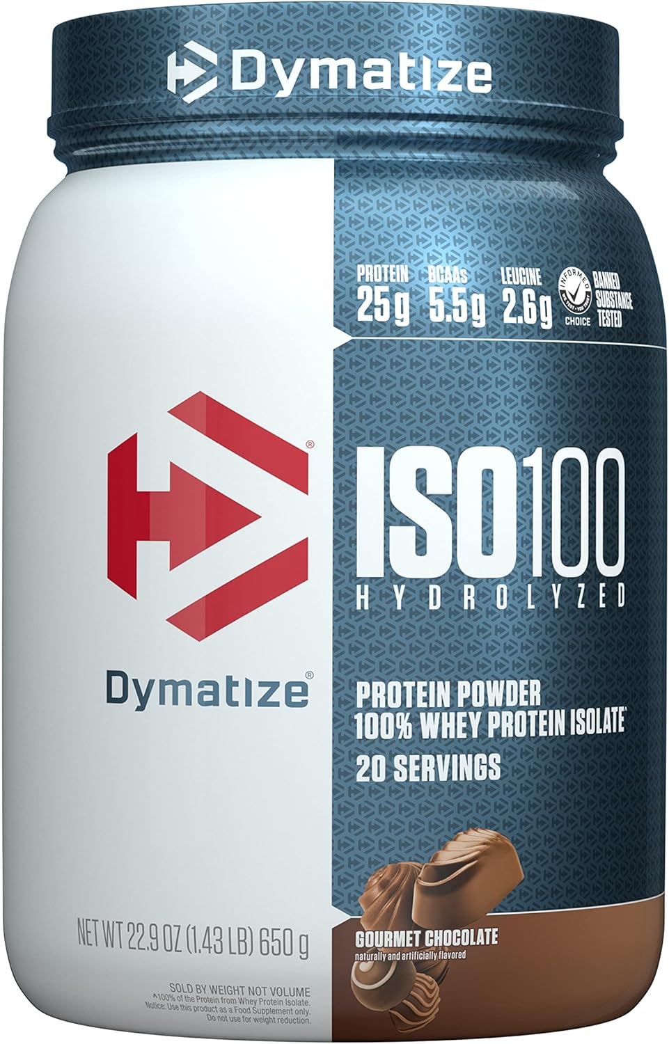 Dymatize ISO100 Whey Protein Powder Isolate for Muscle Growth