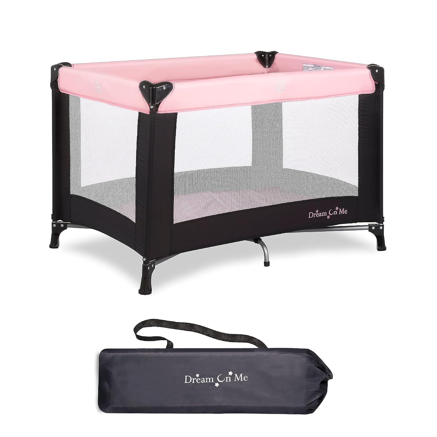 Portable Pink Playard - Lightweight & Easy Setup - Dream On Me