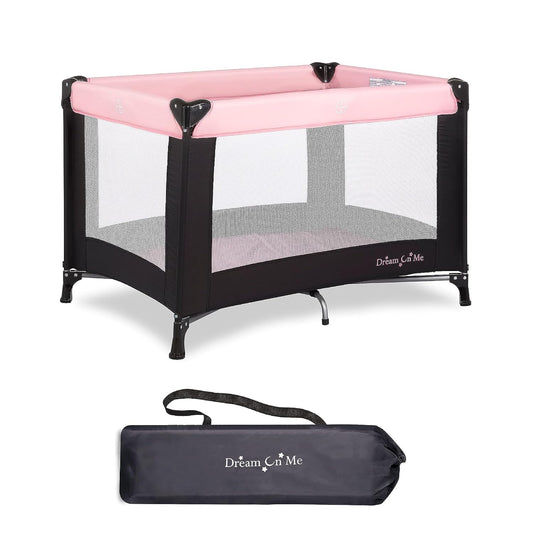 Portable Pink Playard - Lightweight & Easy Setup - Dream On Me