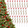 Whaline Christmas Curly Picks Set - Festive Tree Topper & Ornament