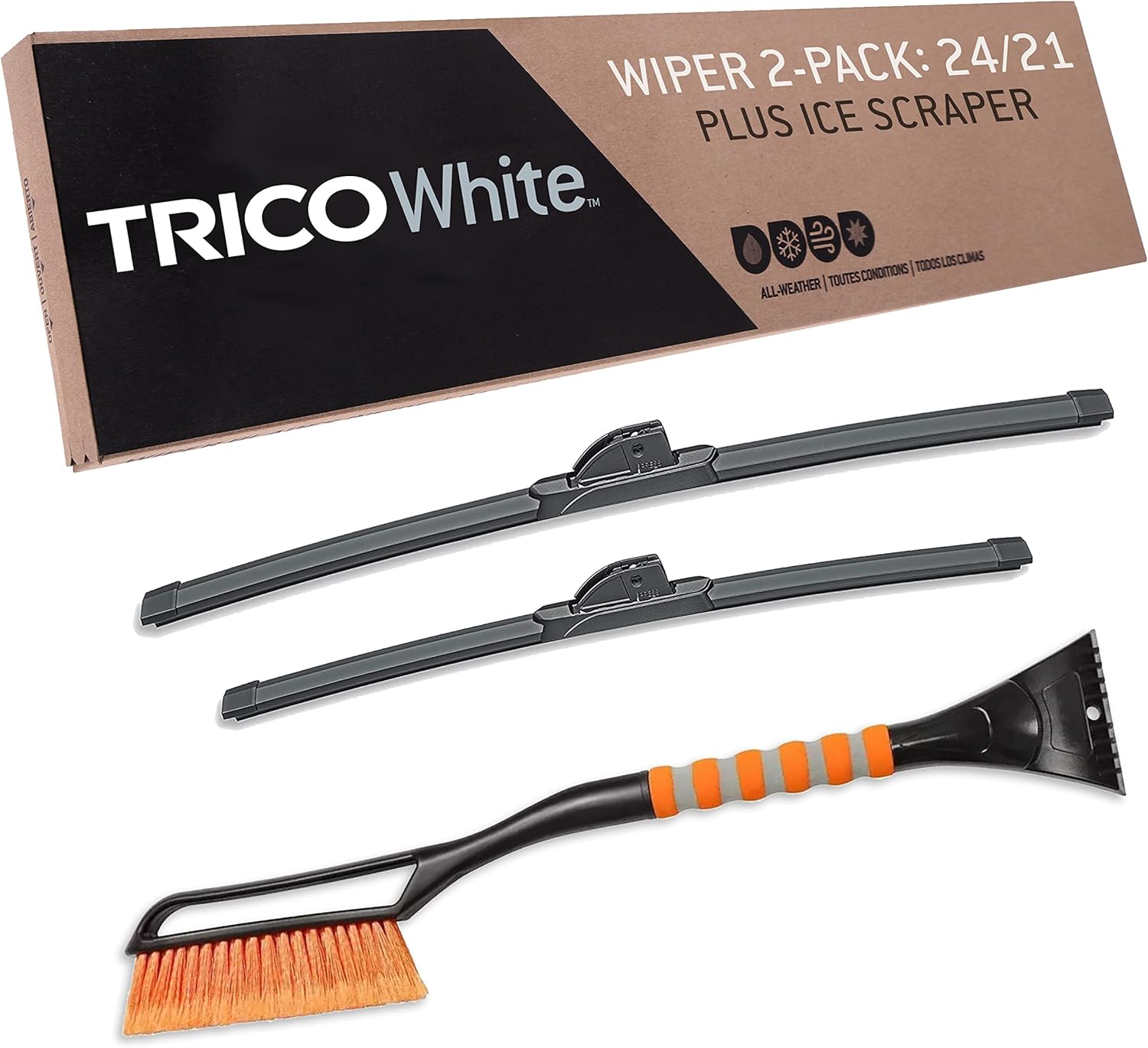 TRICO White 24in + 21in Extreme Weather Wiper Blades Set