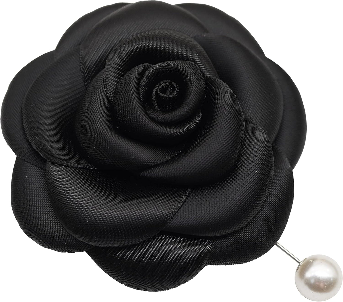 Silk Rose Flower Pin Brooch for Unique Handmade Gift Ideas