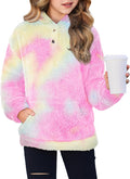 Cozy Arshiner Girls Hoodie with Sherpa Fleece for Stylish Warmth