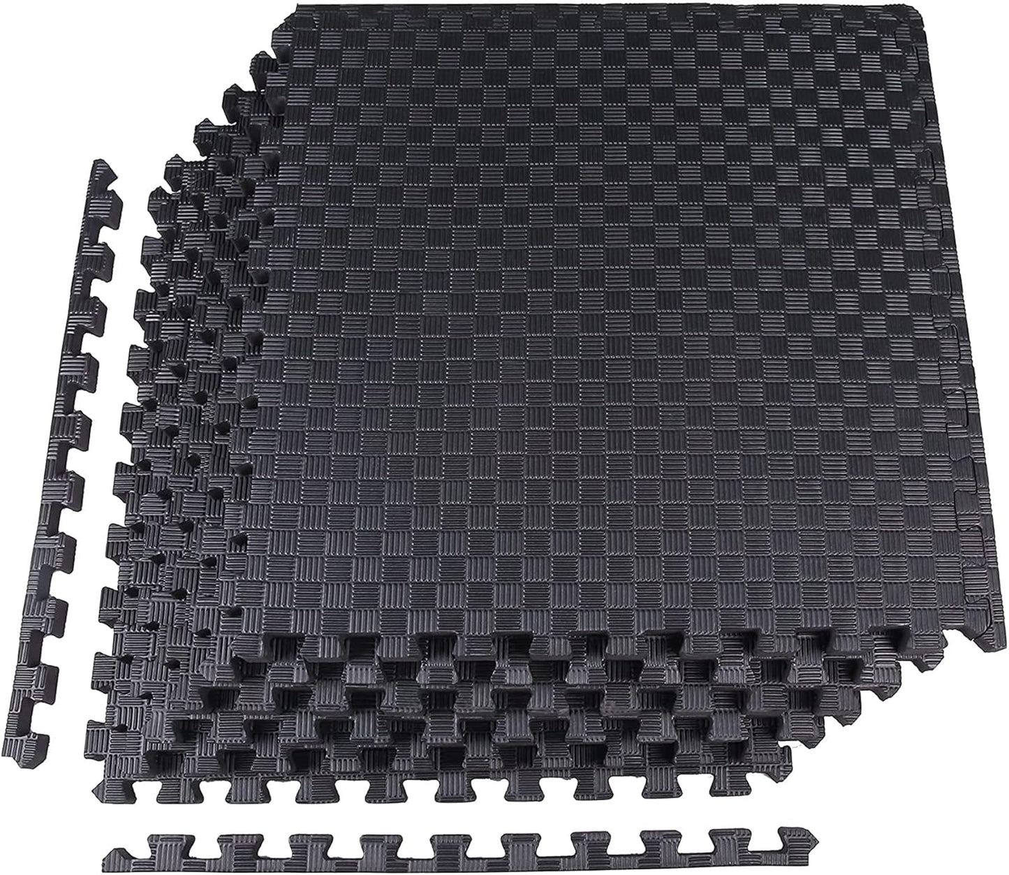 BalanceFrom 24x24 Inch EVA Interlocking Foam Exercise Tile Mat