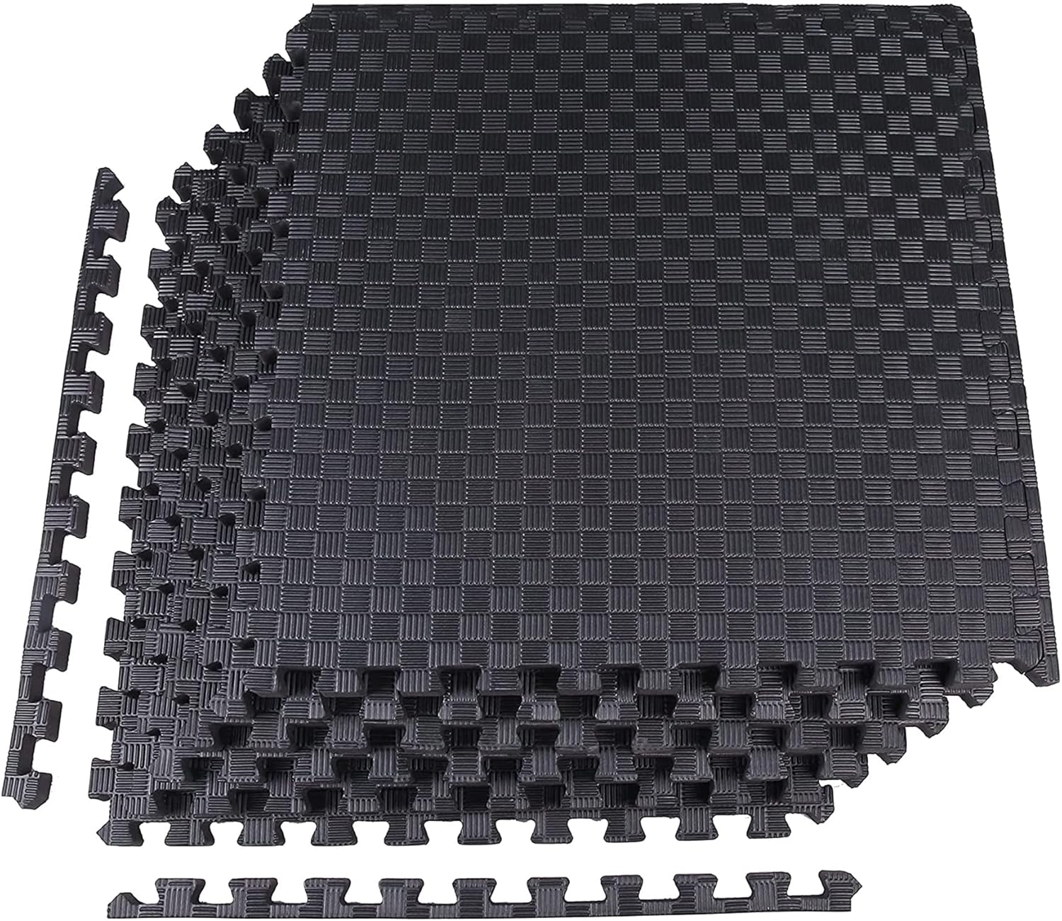 BalanceFrom 24x24 Inch EVA Interlocking Foam Exercise Tile Mat