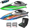BEZGAR Remote Control Boat 2 Pack - Fast 30 KPH Racing Fun
