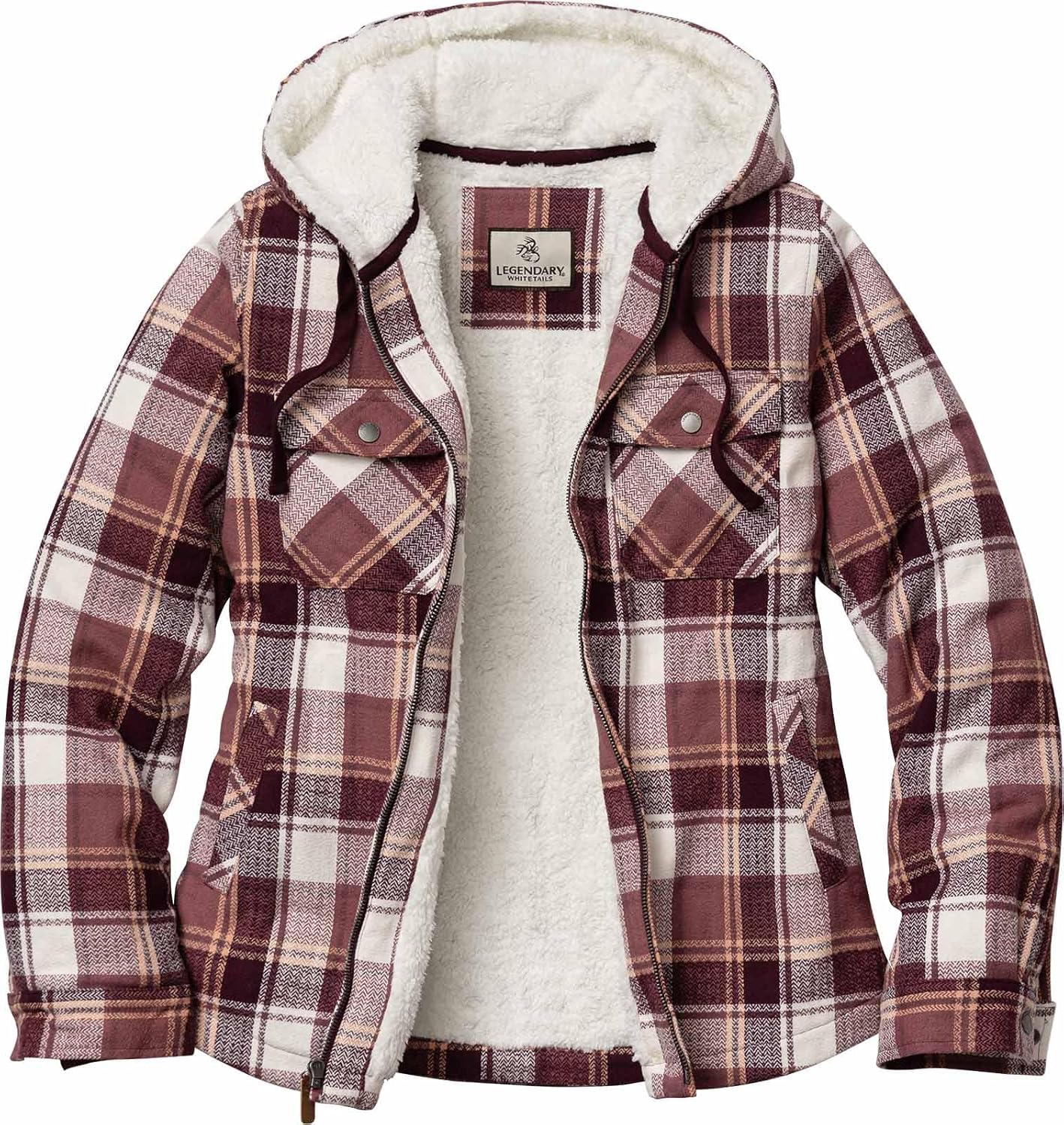 Legendary Whitetails Women's Hooded Shacket for Cozy Comfort