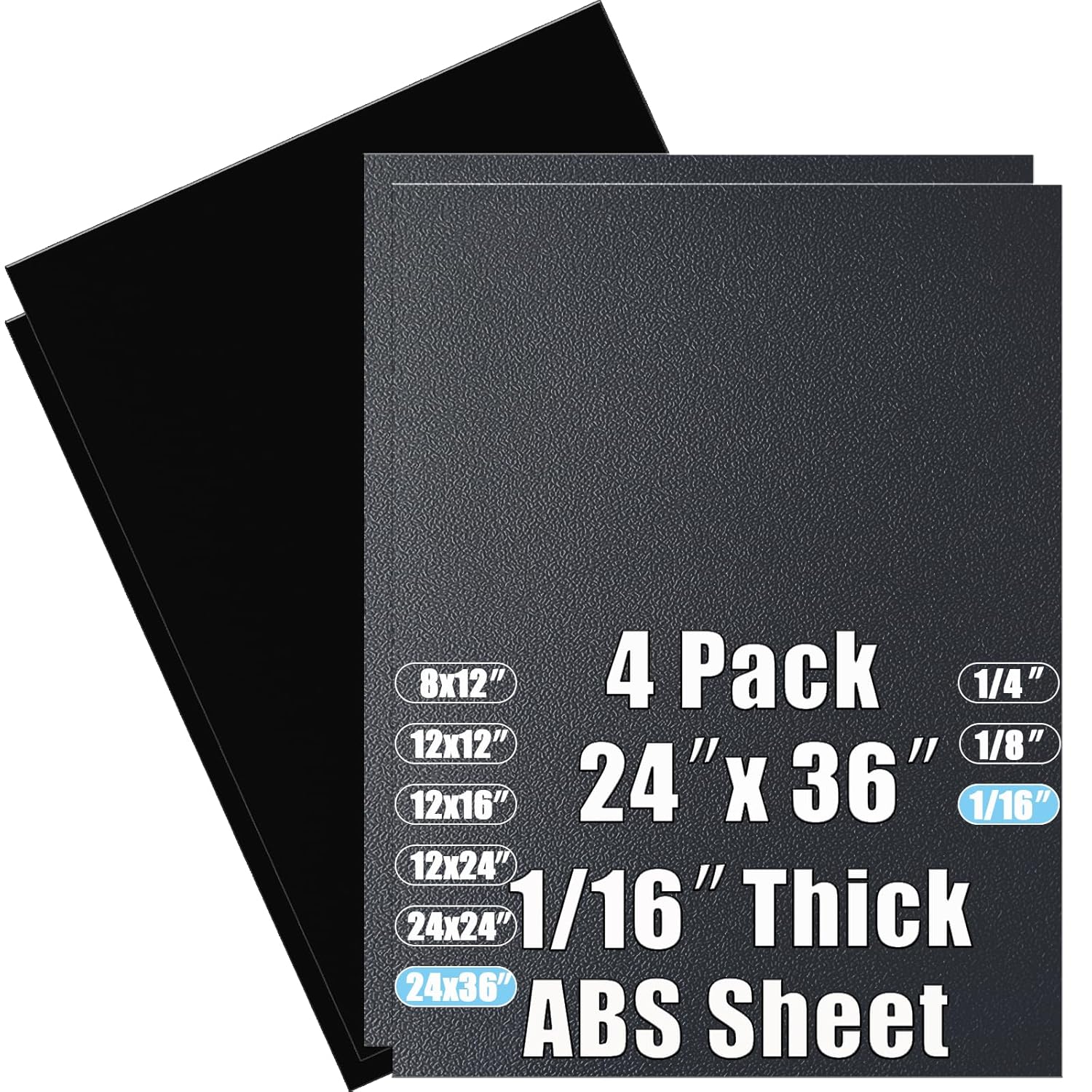 ABS Plastic Sheet 1/16 Inch Thick for DIY Projects and Crafts
