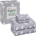RUVANTI Flannel Sheets Full Size - Cozy GOTS Organic Cotton Set