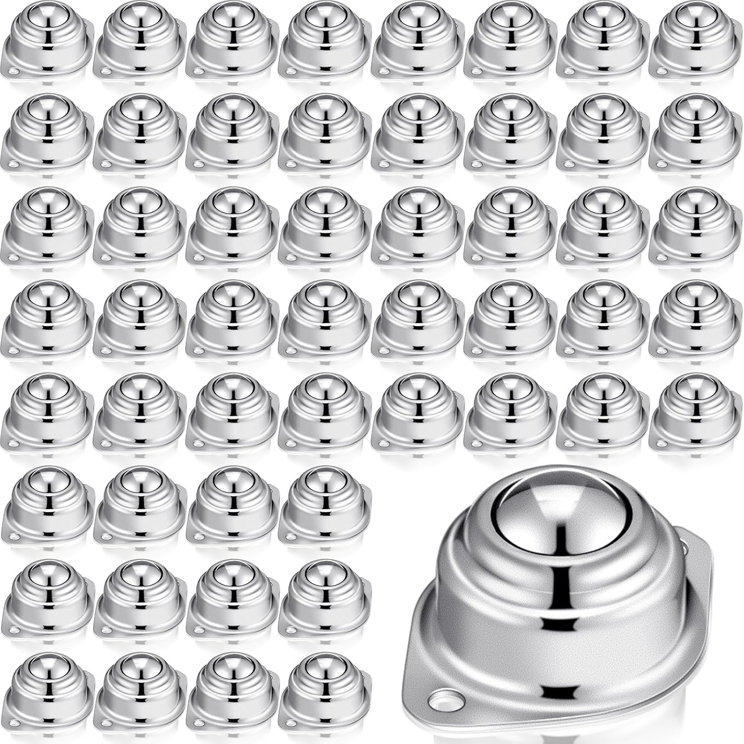 Gisafai 60 Pcs Roller Ball Transfer Bearings for Versatile Use