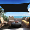 Custom Size 18ft x 21ft Black Rectangle Sun Shade Sail - Tight Fit