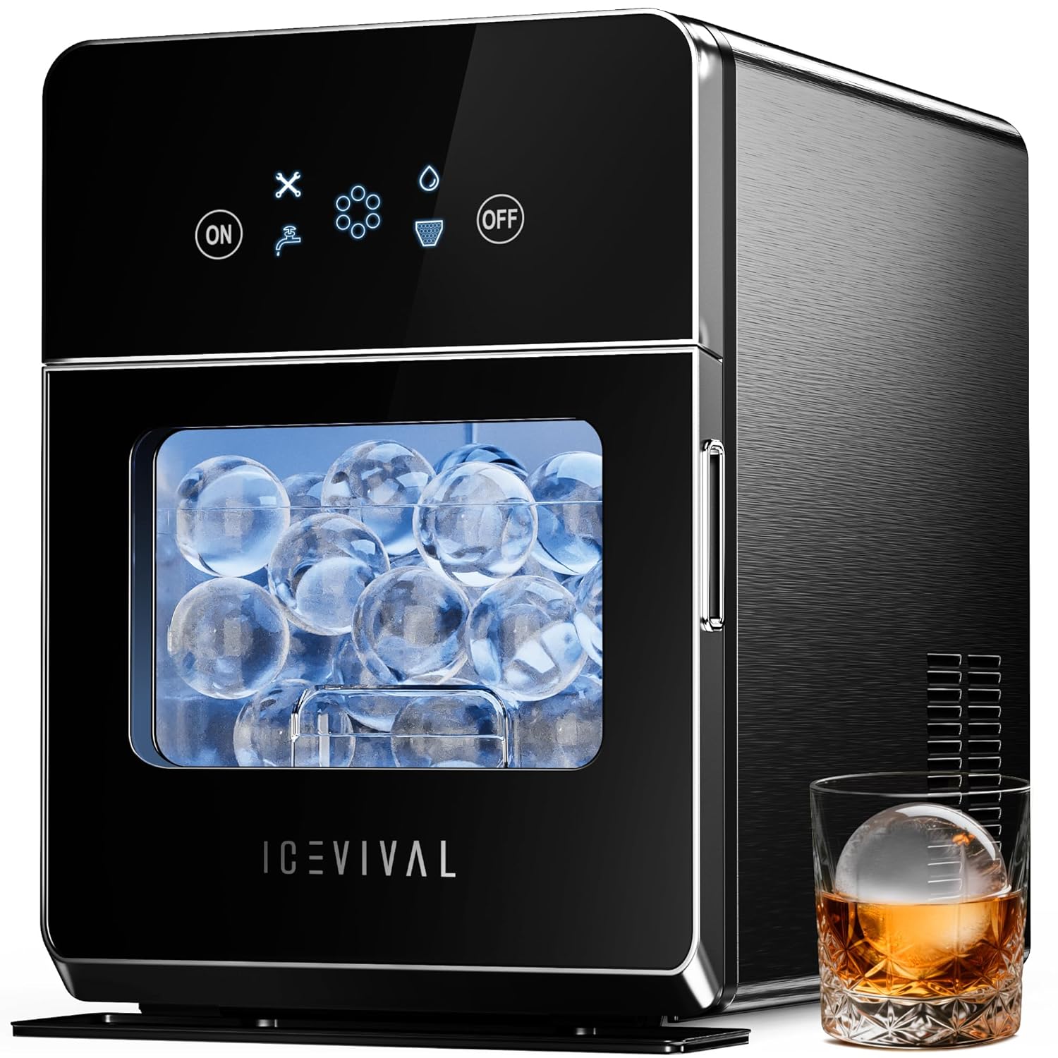 2 Clear Ice Ball Maker with ClearCore Tech for Whiskey Lovers