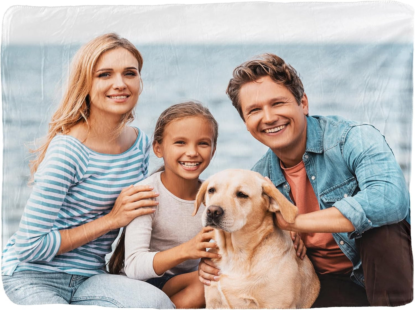 Ultra-Soft Sherpa-Backed Custom Photo Fleece Blanket