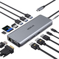 14 in 1 USB-C Docking Station - Dual Monitor Laptop Dock with 4K