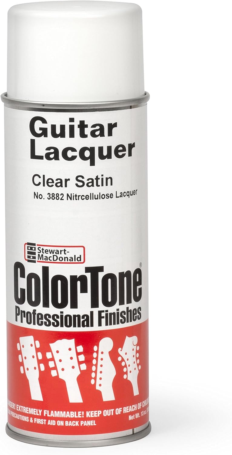 ColorTone Aerosol Guitar Lacquer Clear Satin Finish for Instruments