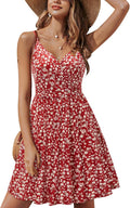 Womens Summer Floral Wrap Sundress - Flattering A-Line Midi