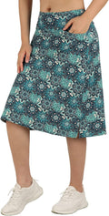 Women's Midi Length Skort 24 in Knee Skort - Active 3 Pockets