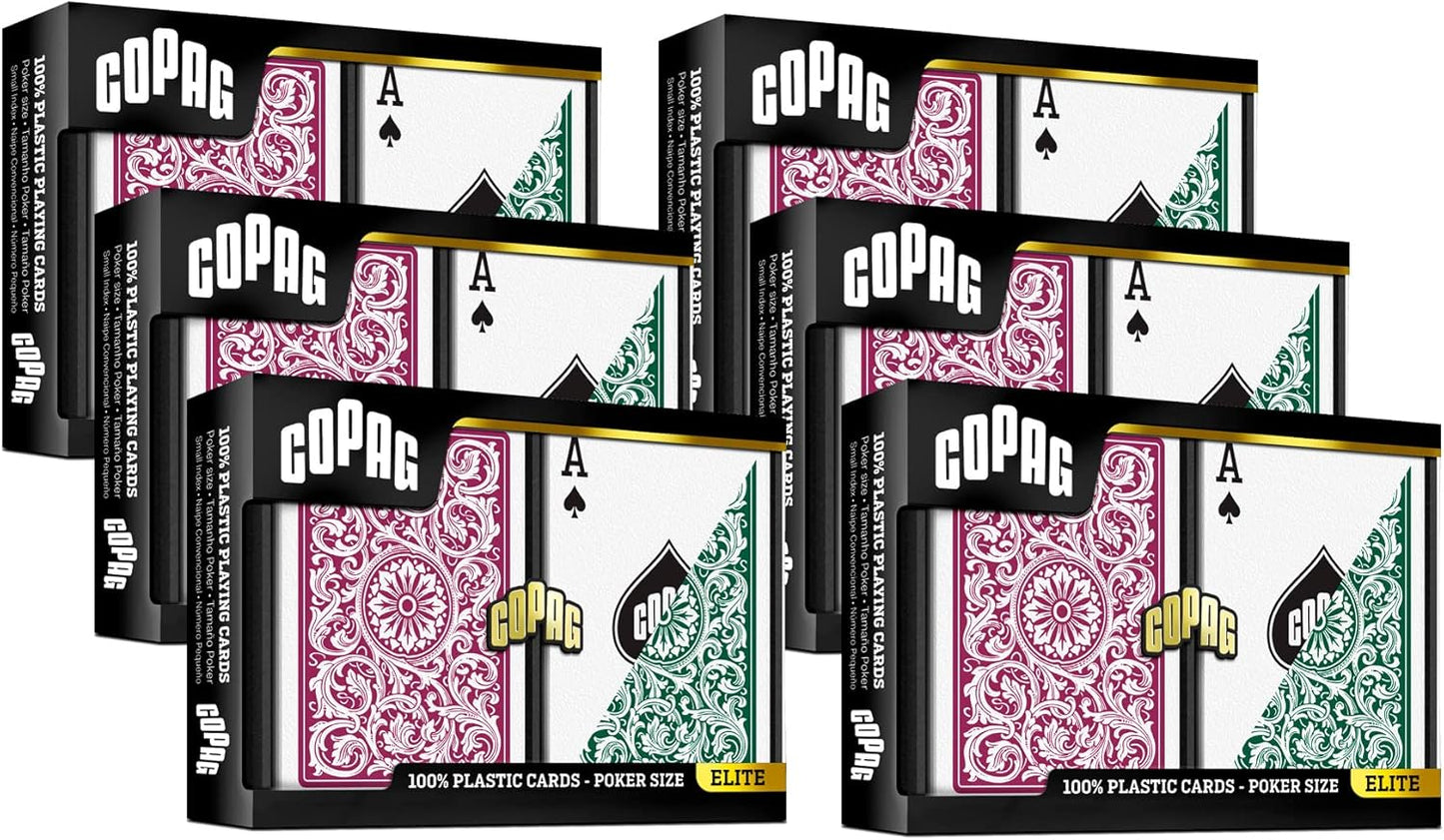 Copag 1546 Design 100% Plastic Playing Cards for Poker Games