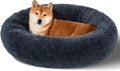 Dog Calming Bed Round Donut Washable for Small to Large Dogs - Cozy