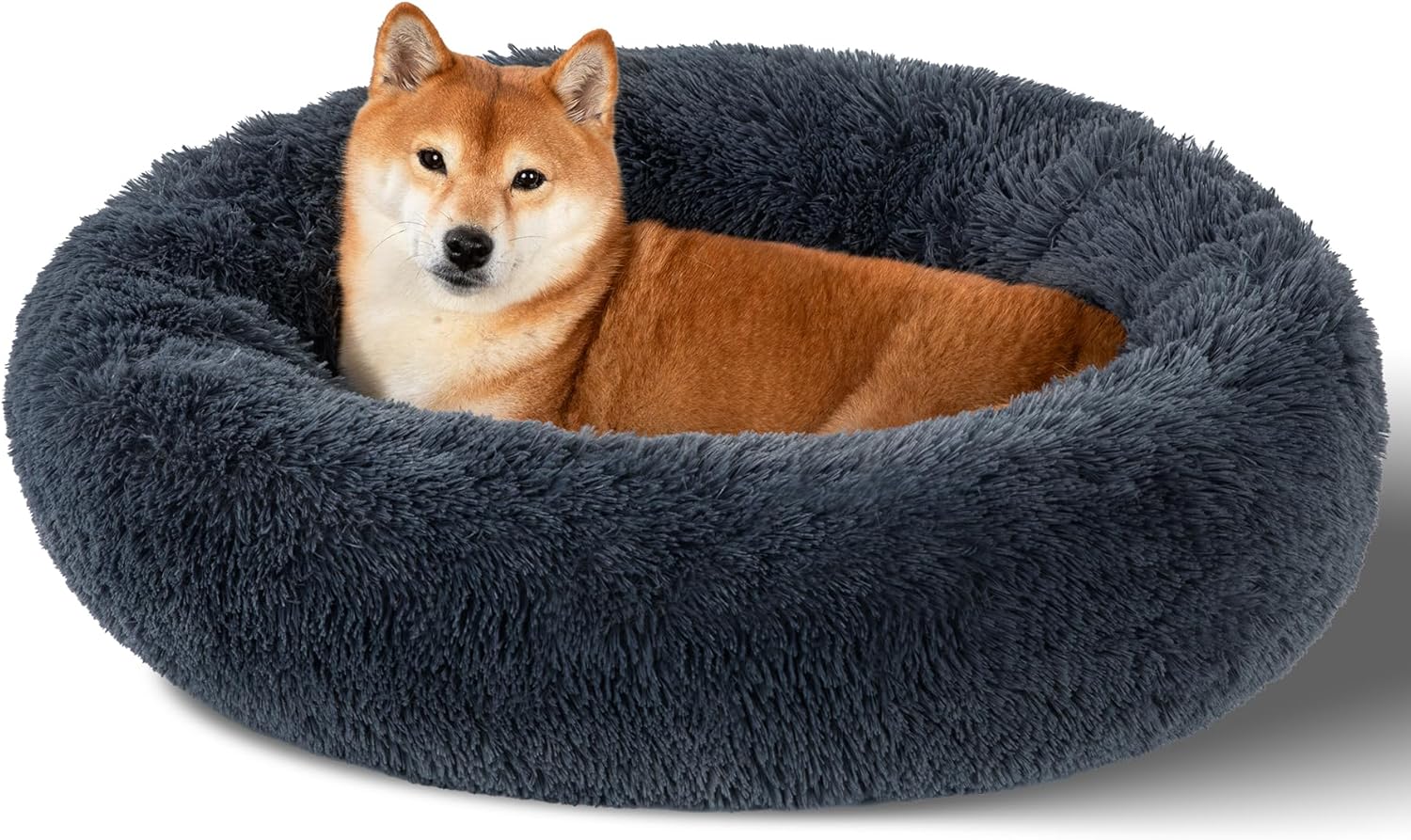 Dog Calming Beds for Small Medium Large Dogs - Cozy Donut Bed