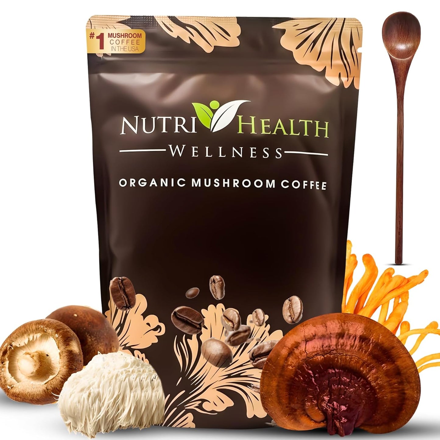NutraHeights Mushroom Coffee | Boost Energy, Focus & Immunity