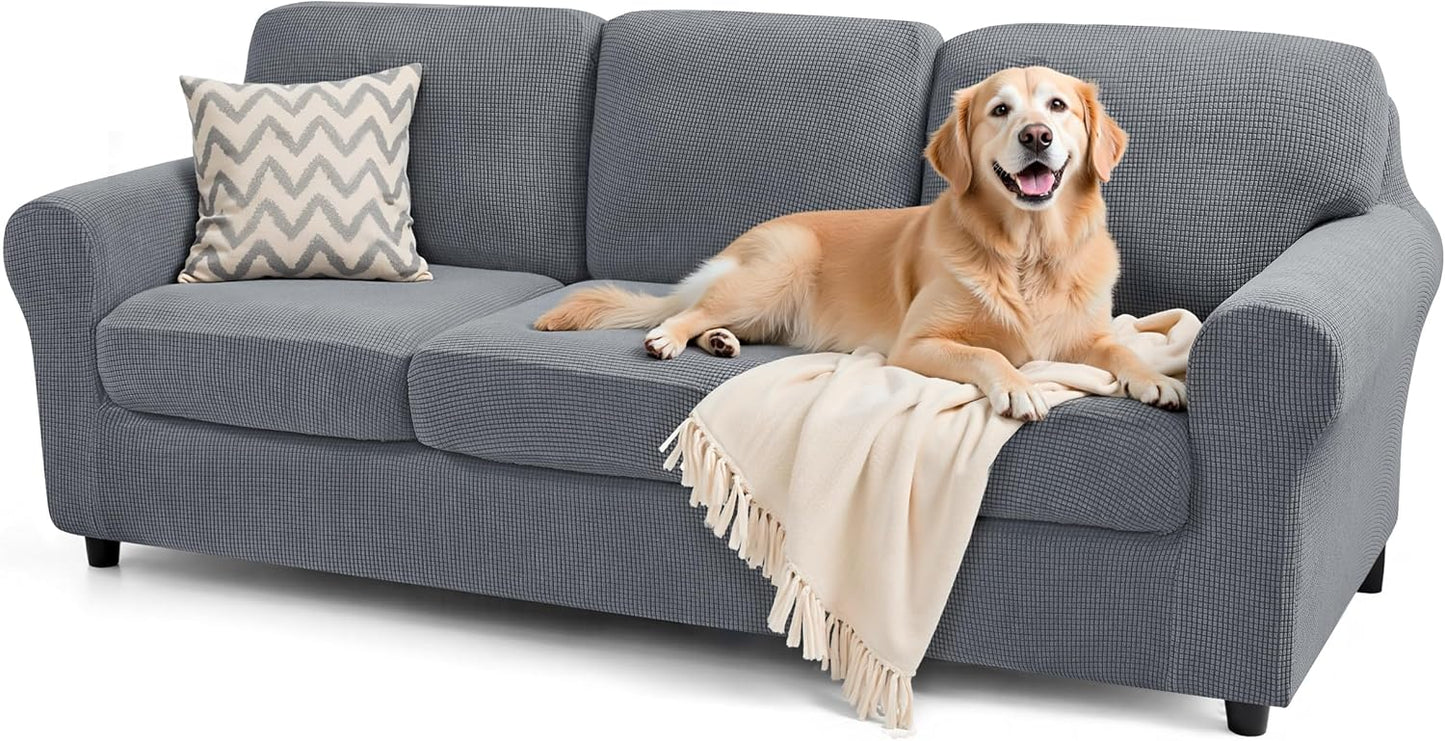 SUBRTEX 7 Pieces Stretch Sofa Slipcover Sets for Oversize Sofa