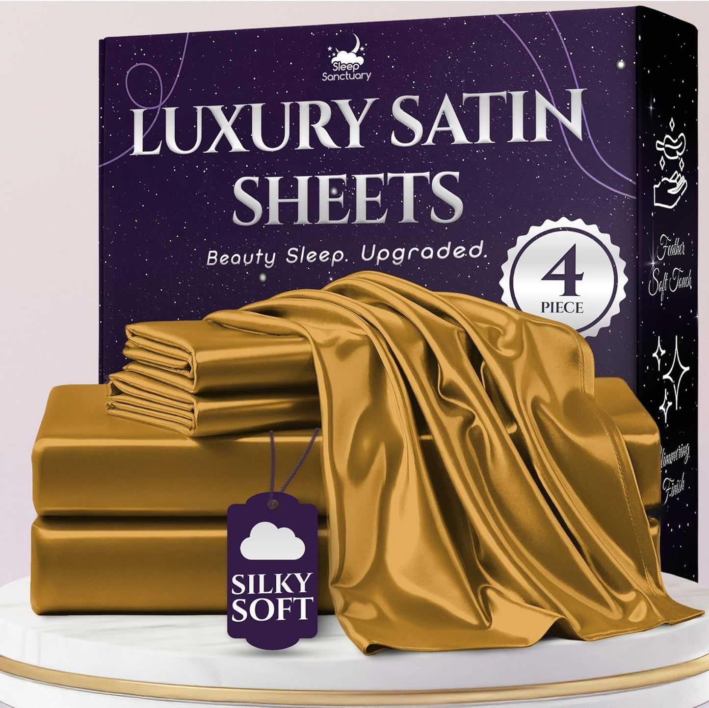 Satin Sheets King Size Set for Luxurious Sleep Experience
