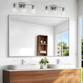BONEWEI 55x36 inch Silver Bathroom Mirror for Modern Decor