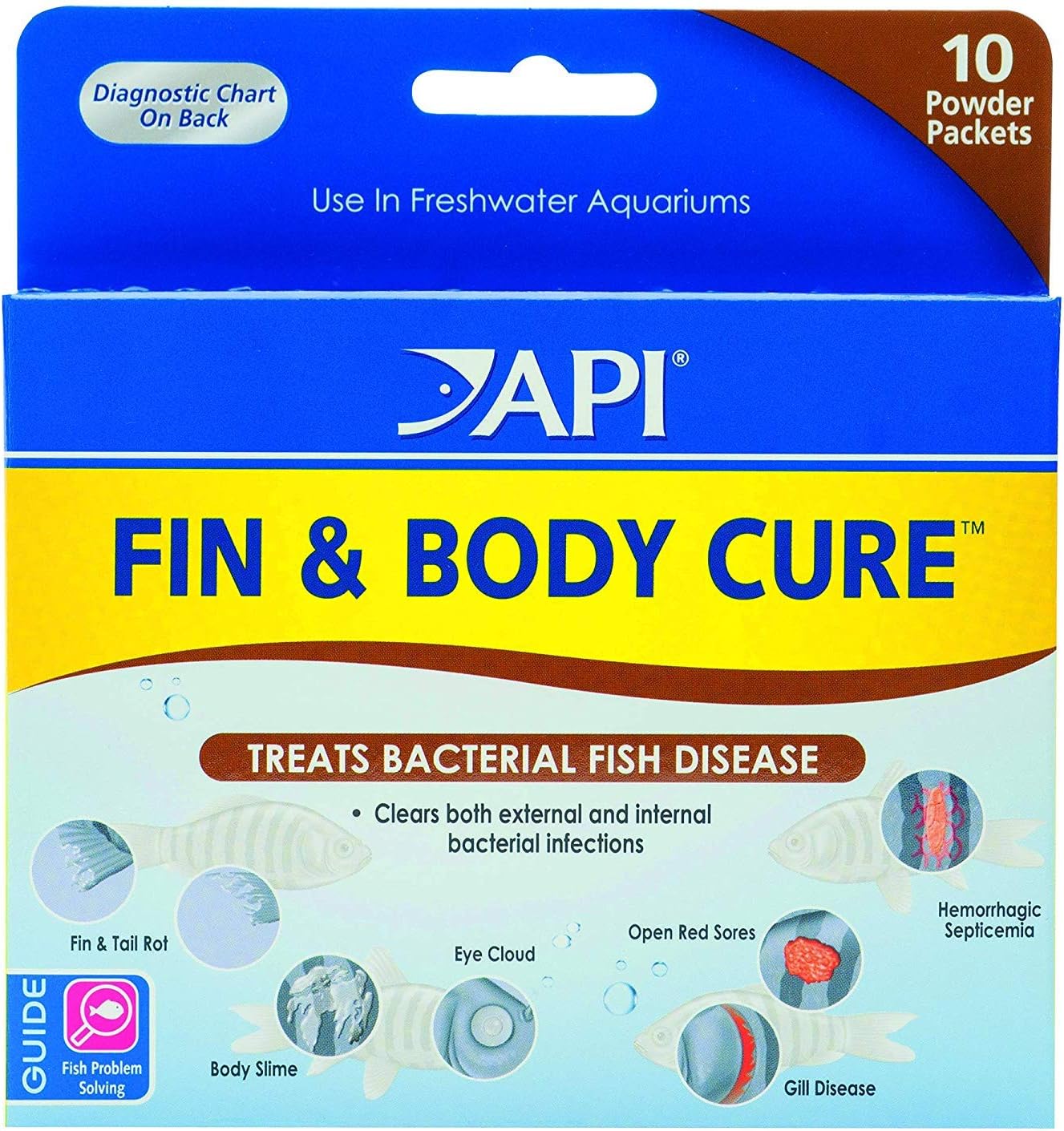 API 2 Pack of Fin and Body Cure for Freshwater Fish Care