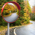Convex Traffic Mirror - 32in Outdoor Safety Mirror for Driveways